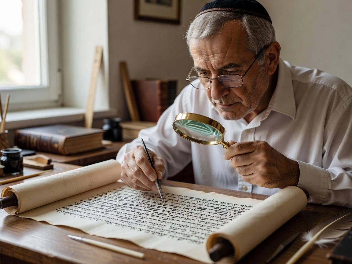 בדיקת כשרות והגהת סת''ם במכון תגא